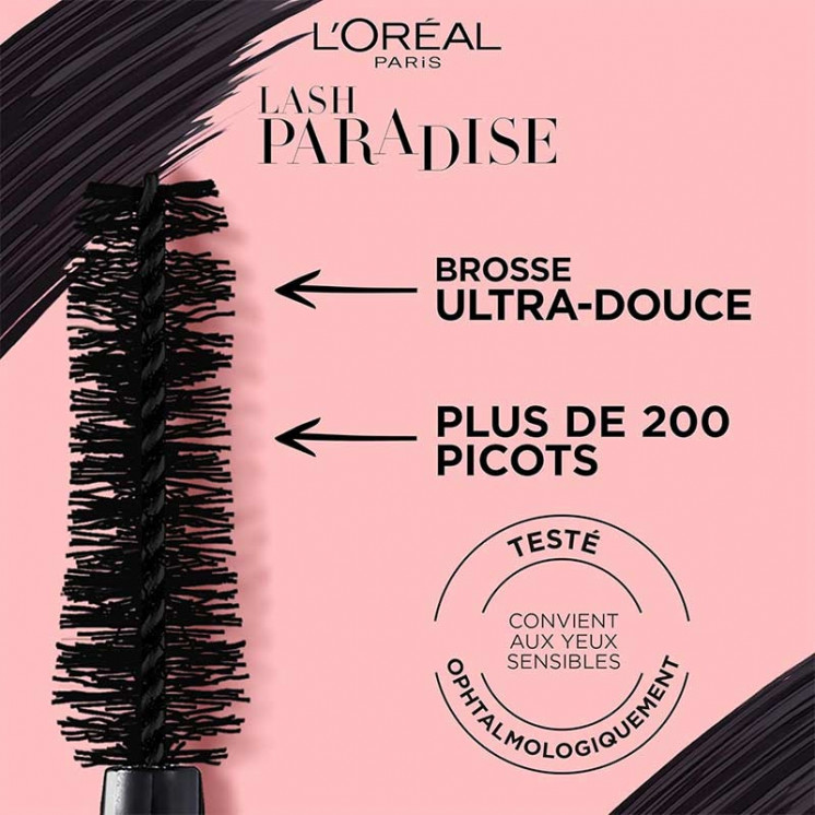 Mascara Lash Paradise Pour Un Volume Intense sans Paquets de L'Oréal Paris