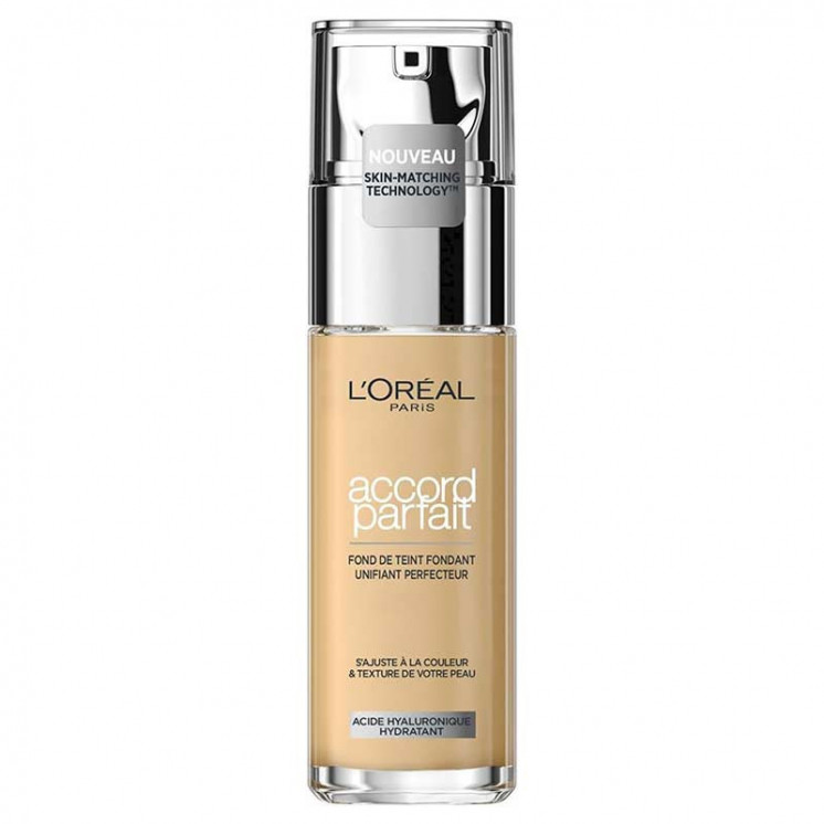 Fond de teint fondant Accord Parfait de L'Oréal Paris unifiant et perfecteur