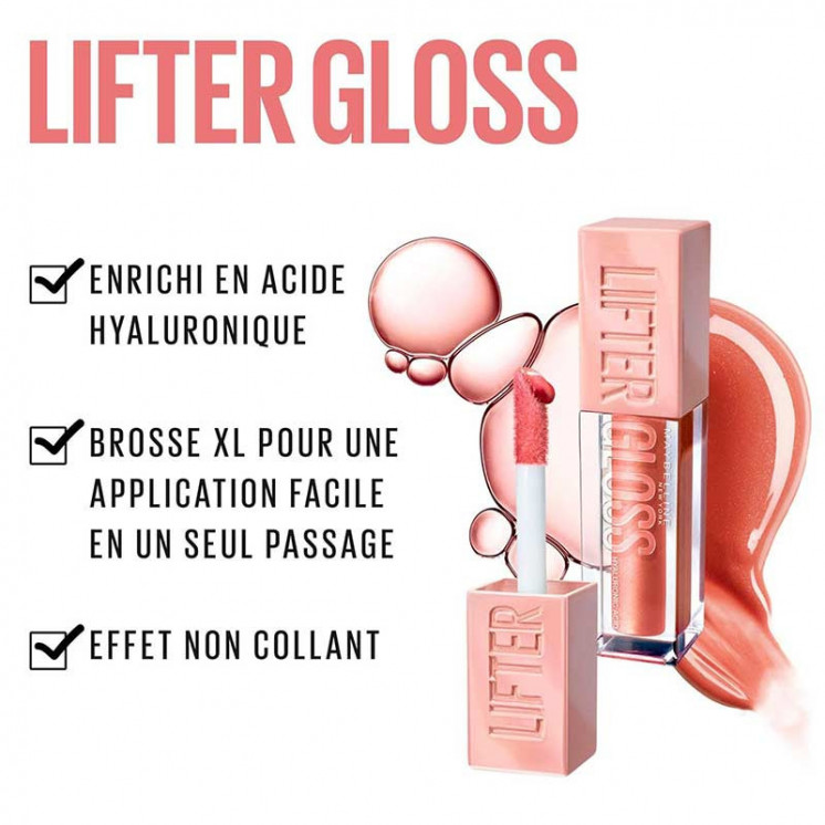 Lifter Gloss de Maybelline un brillant à lèvres hydratant et repulpant